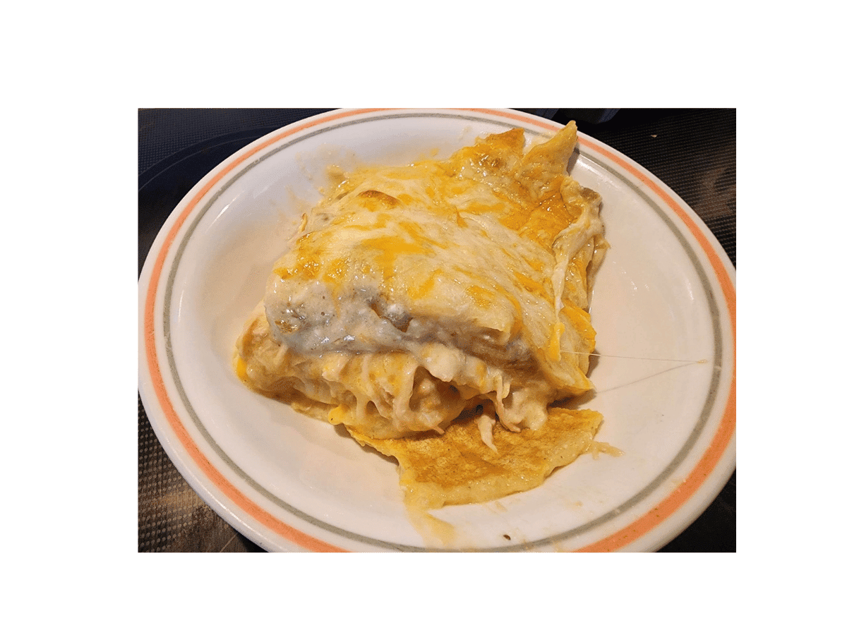 White Chicken Creamy Enchilada Casserole Recipe