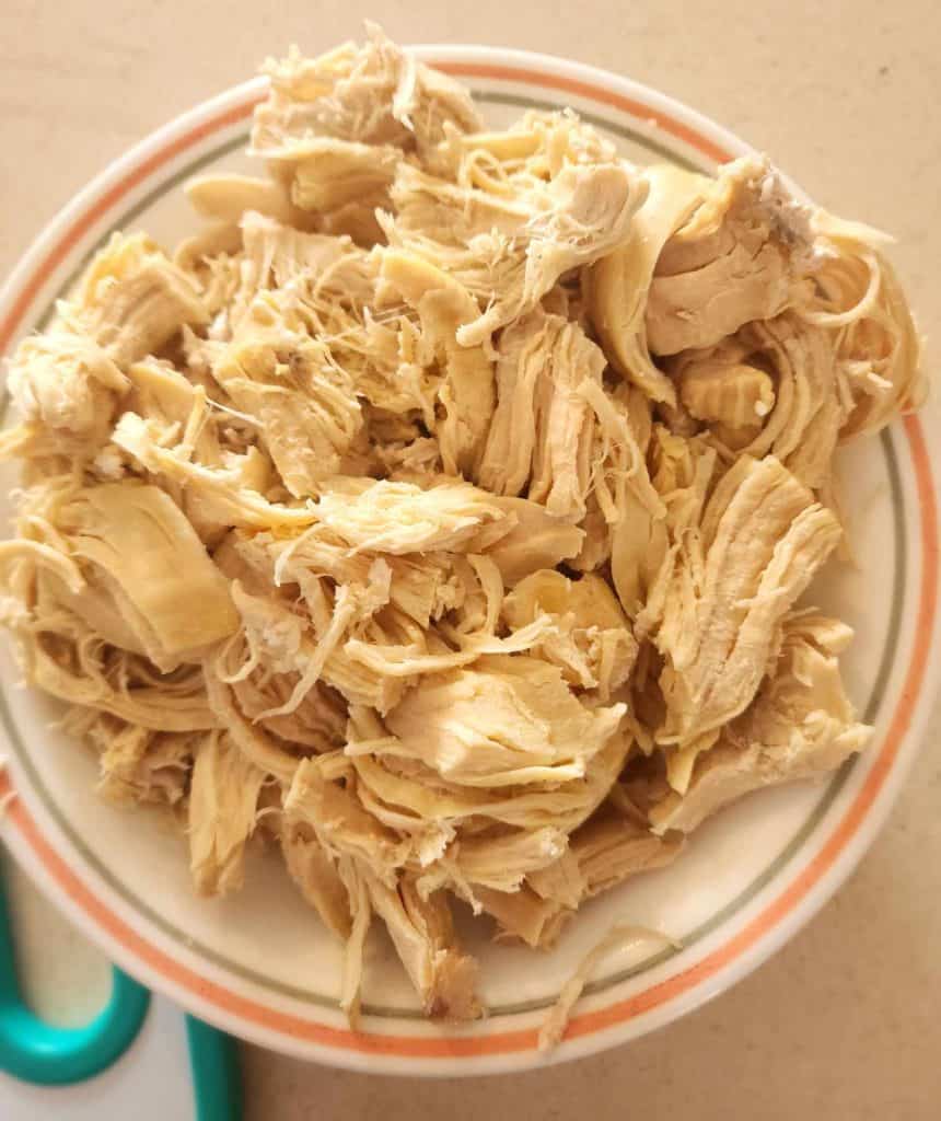 Shredded chicken