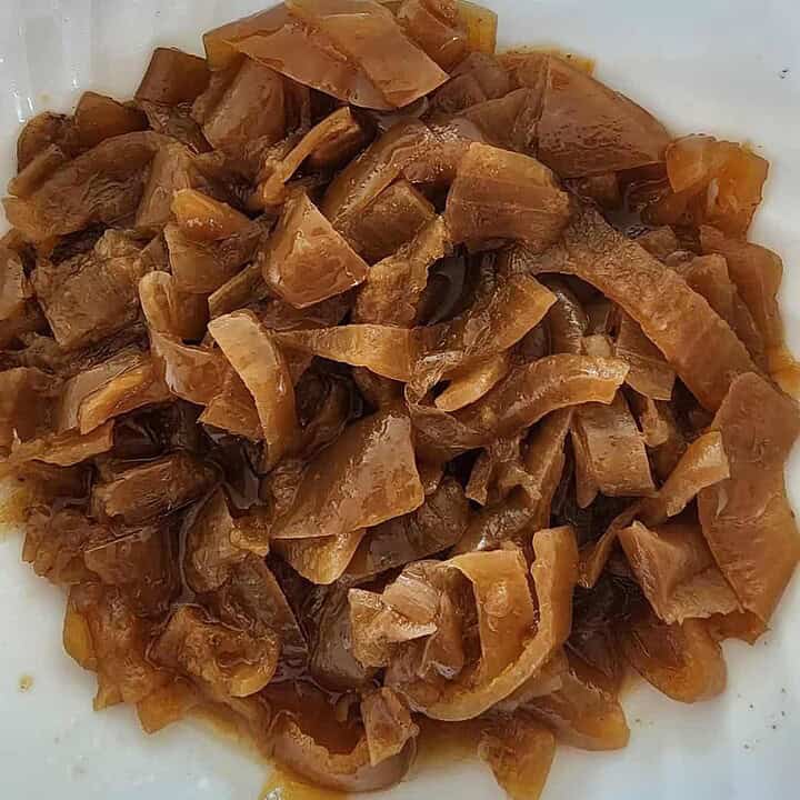 caramelized onions after canning in a bowl