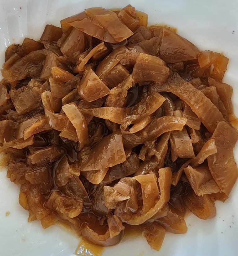 caramelized onions after canning in a bowl