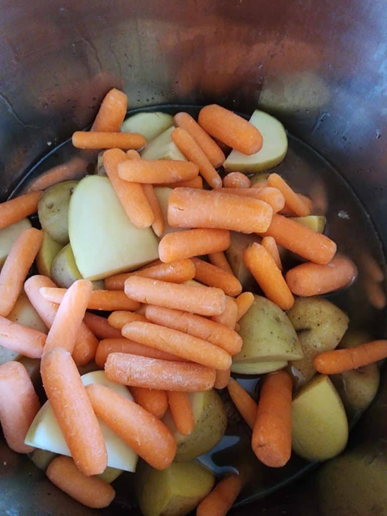 baby carrots added to instant pot pot roast