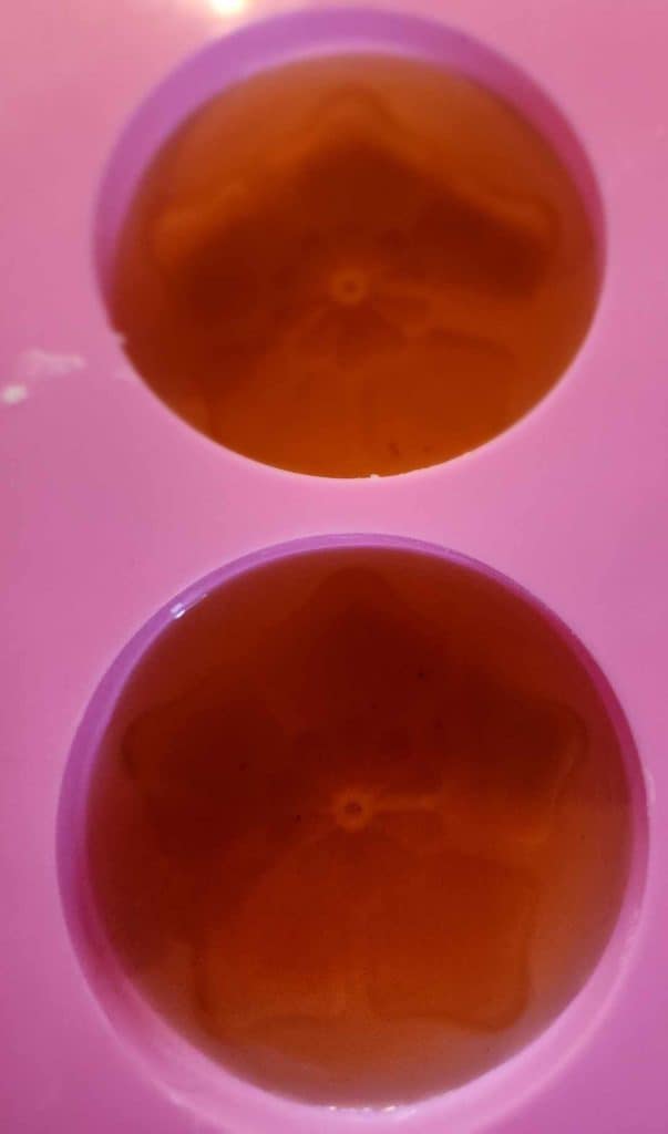 honeysuckle lotion bar in molds