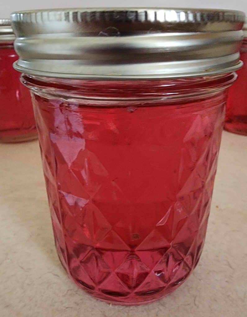 jar of violet jelly