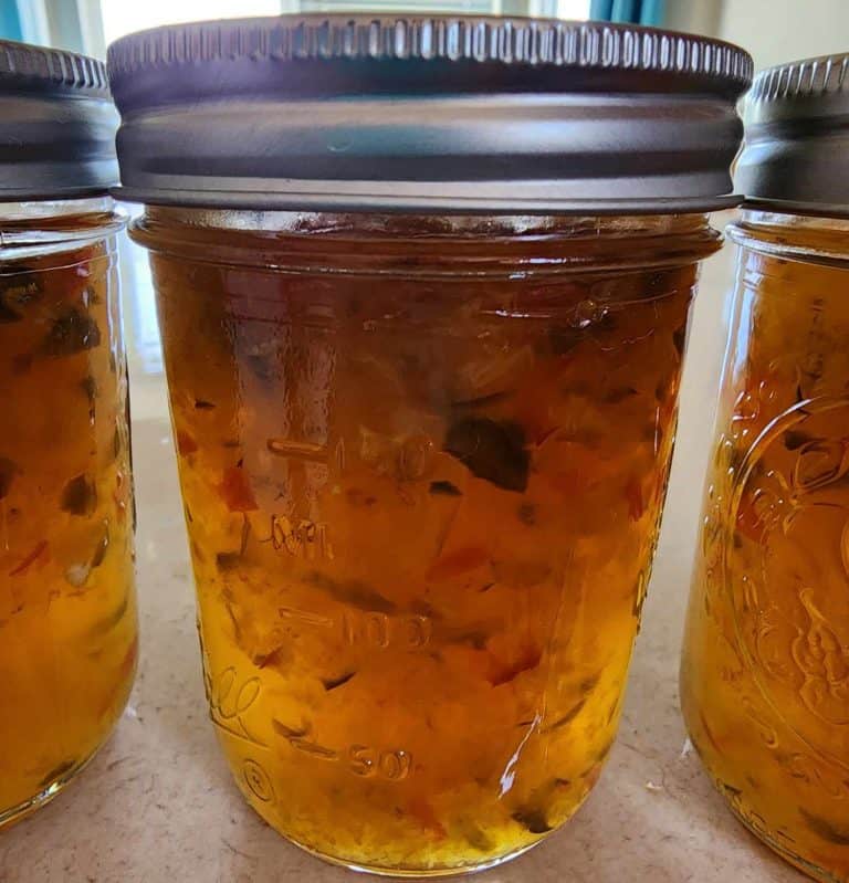 pineapple jalapeno jelly in jars