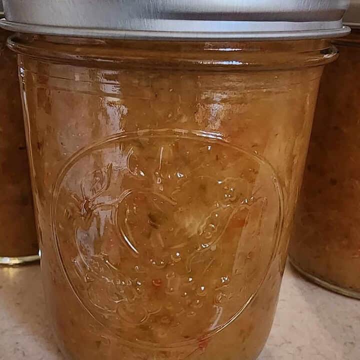 jar of pineapple jalapeno bourbon bbq sauce