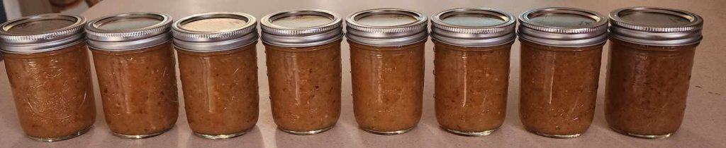 8 jars of canned pineapple jalapeno bourbon bbq sauce