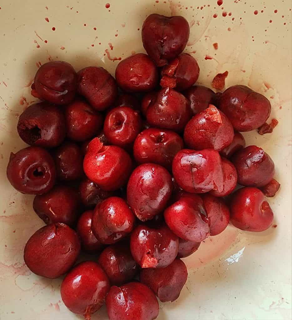 cherries pitted for cherry jalapeno bourbon bbq sauce