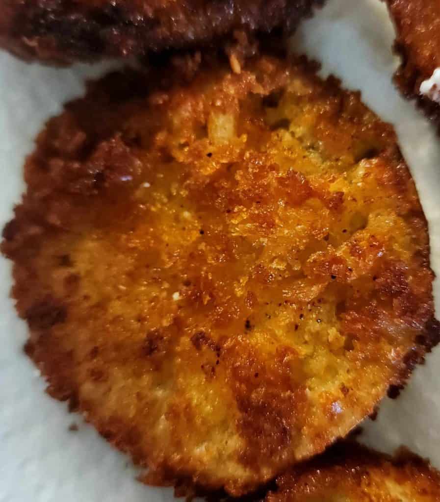 Delicious fried green tomato