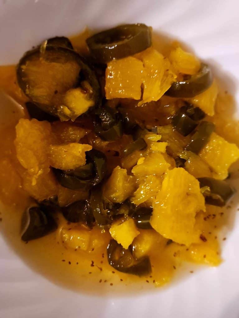 pineapple cowboy candy in a bowl