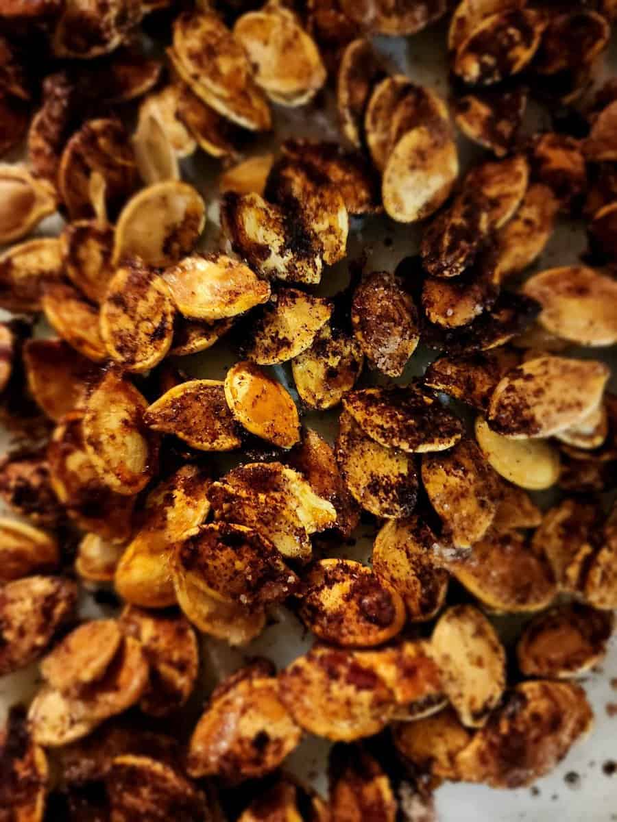 Sweet and salty pumpkin seeds
