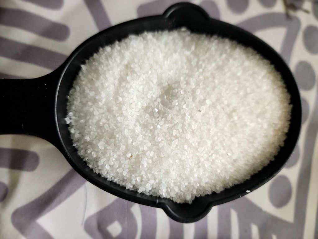 1 cup of dead sea salt to make DIY salt scrub