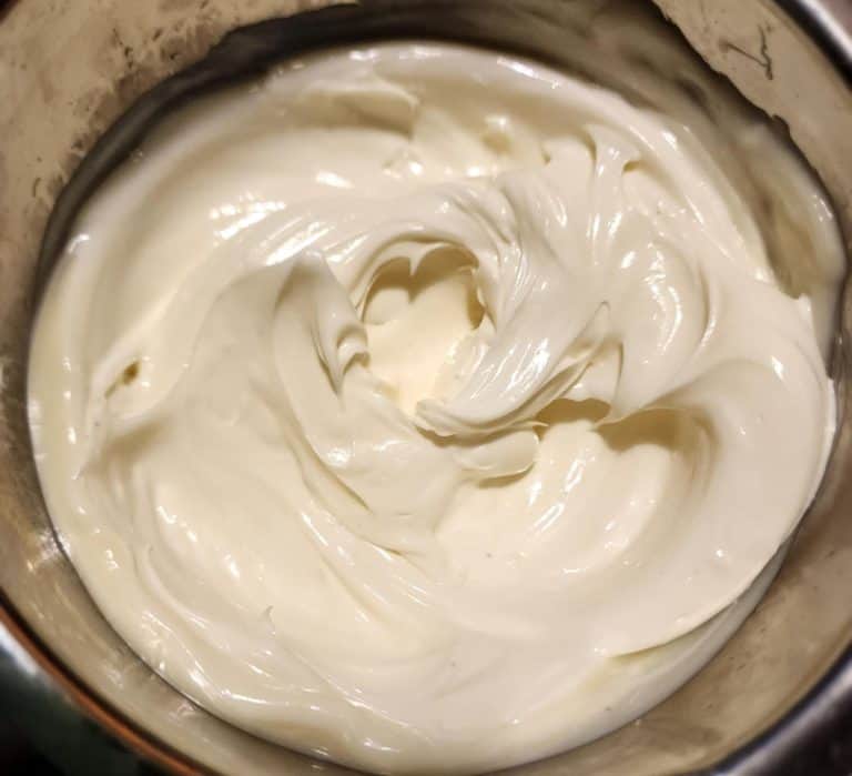 lilac body butter whipped in the pan