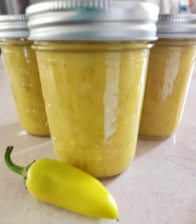 banana pepper mustard jars