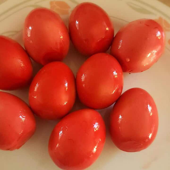 Bloody Mary Pickled eggs