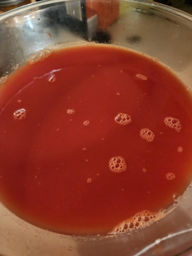 juice in bowl