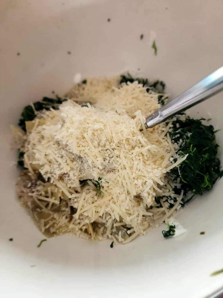 ingredients for spinach dip tortillas