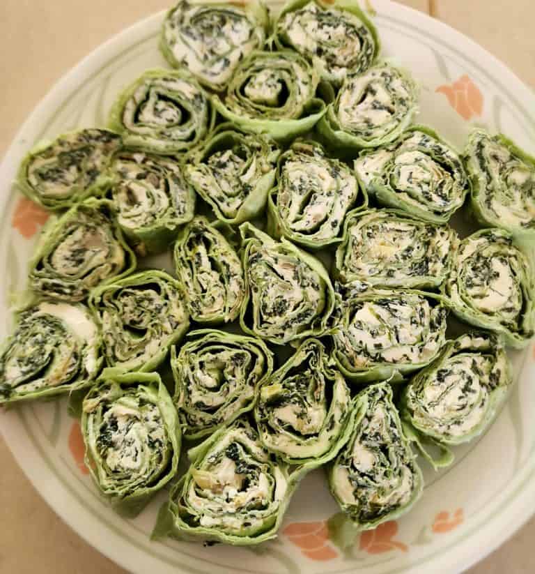 spinach dip roll ups