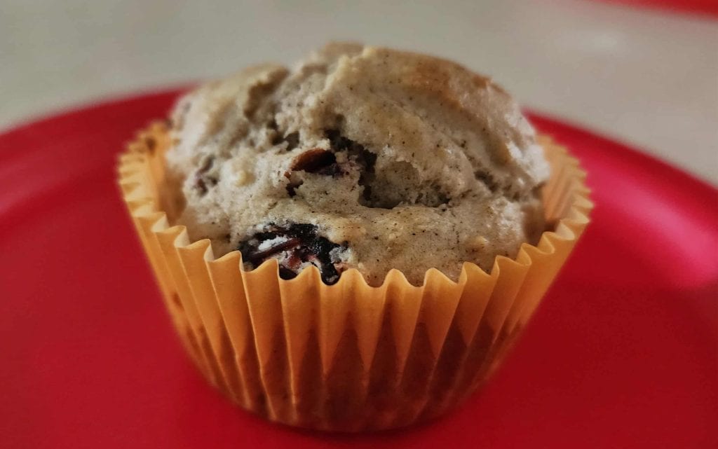 Baked Christmas in a jar muffin