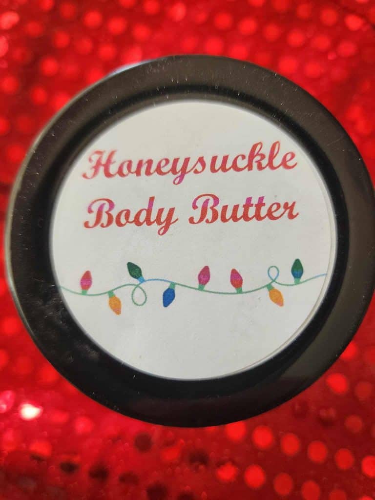 Christmas honeysuckle body butter