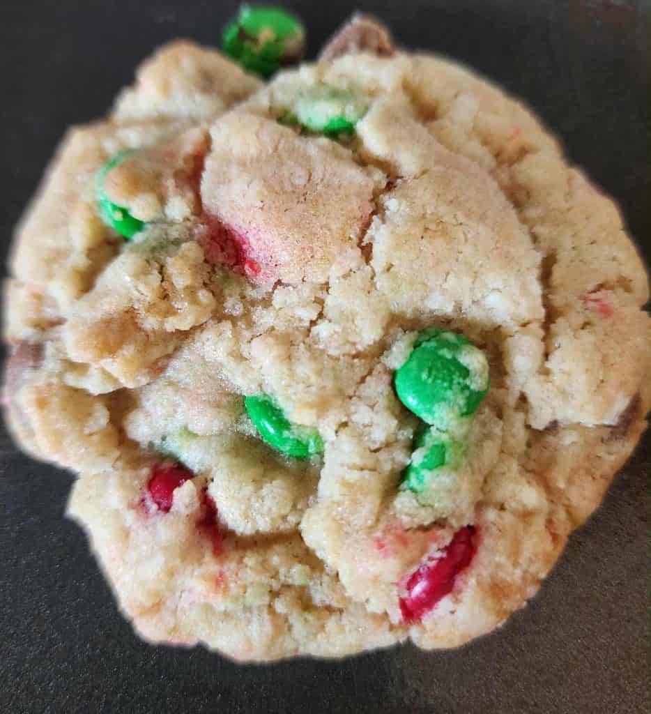 Christmas cookie in a jar after baking