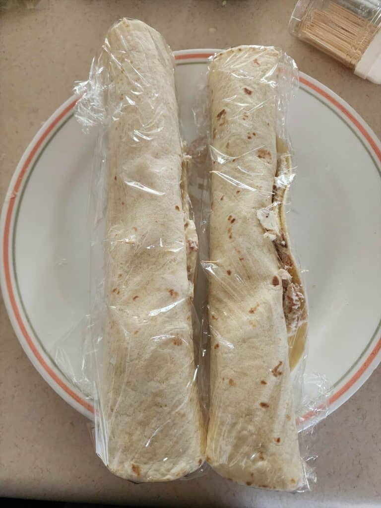 caesar chicken roll ups wrapped in plastic