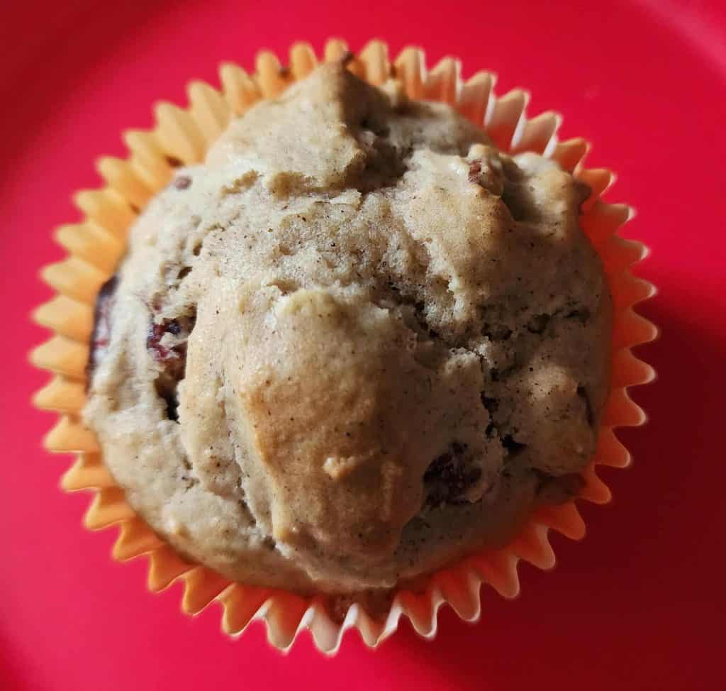 Baked Christmas muffins in a jar