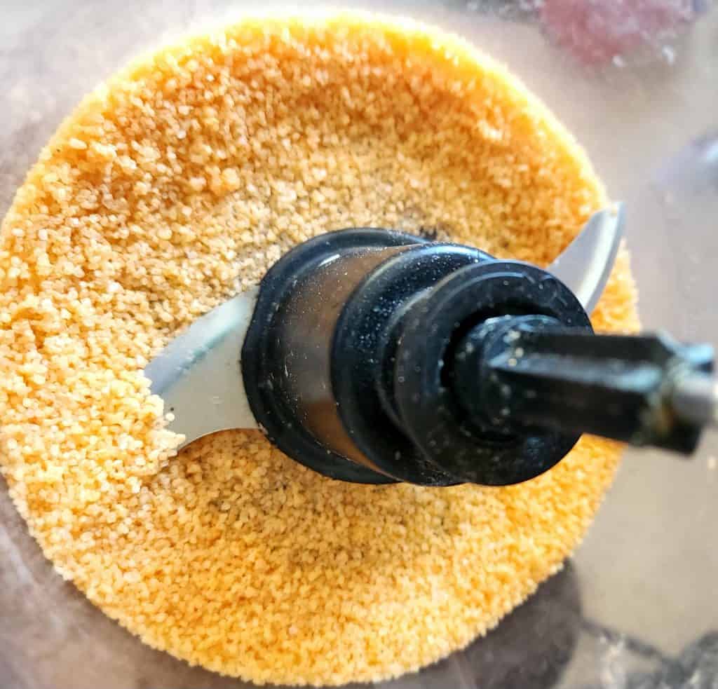 Dried buffalo ranch salt pulsed in the food processor until fine