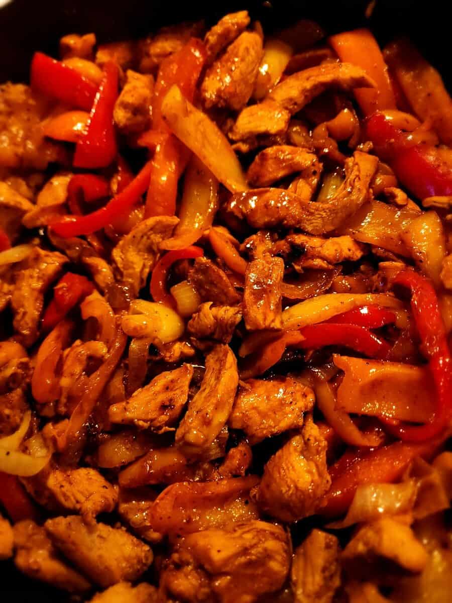 chicken fajitas