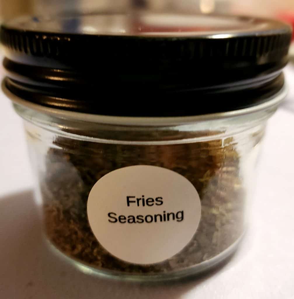 french fry seasoning in a jar