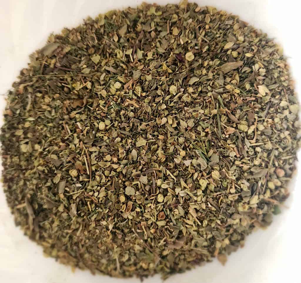 Greek seasoning mixed in a bowl