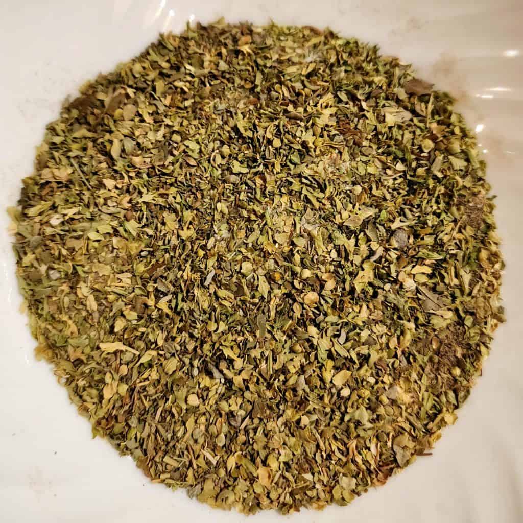 spaghetti seasoning mixed up in a bowl