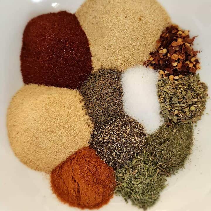 beef stew ingredients in a bowl