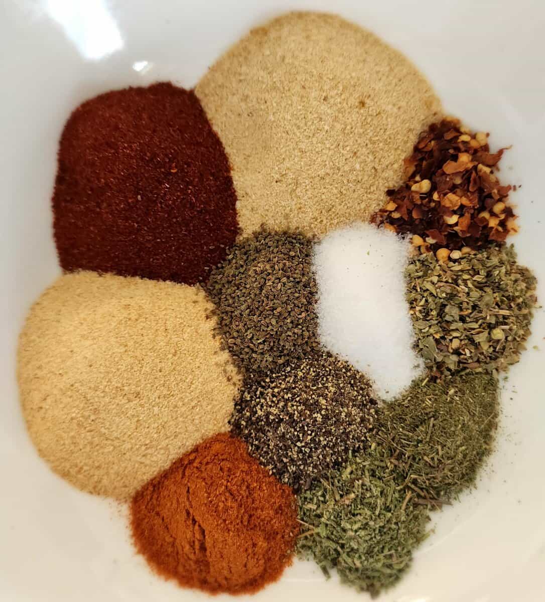 beef stew ingredients in a bowl