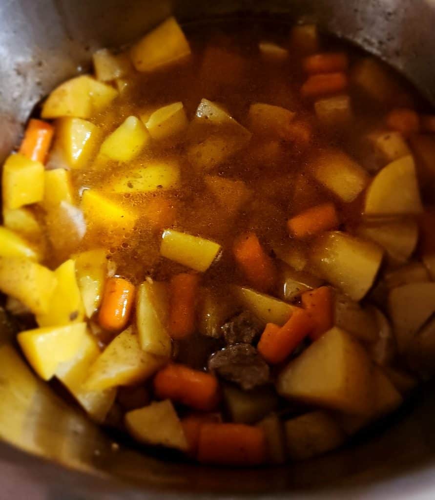 Beef stew in the instant pot