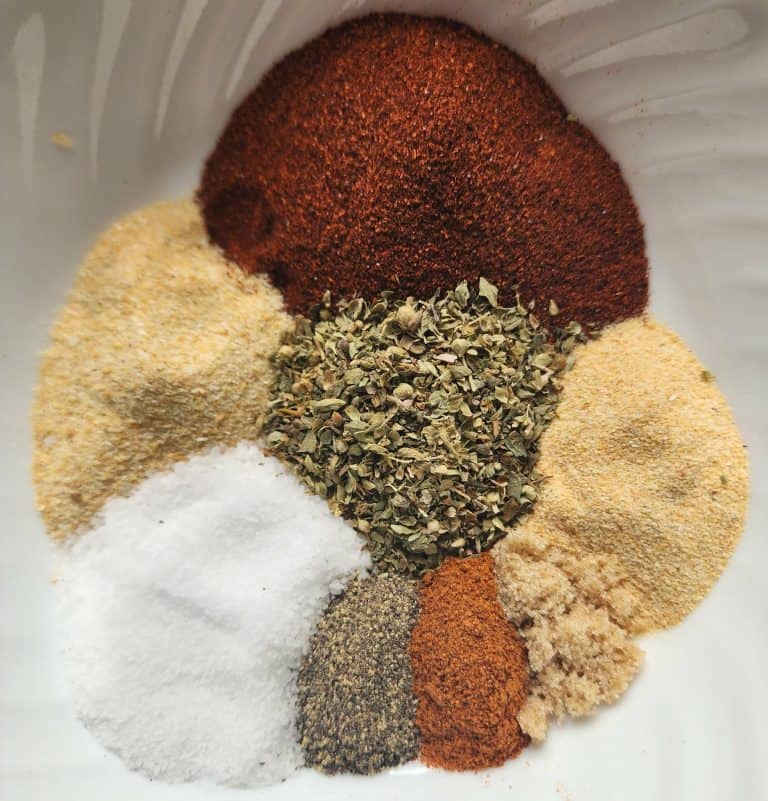 burger seasoning ingredients in a bowl
