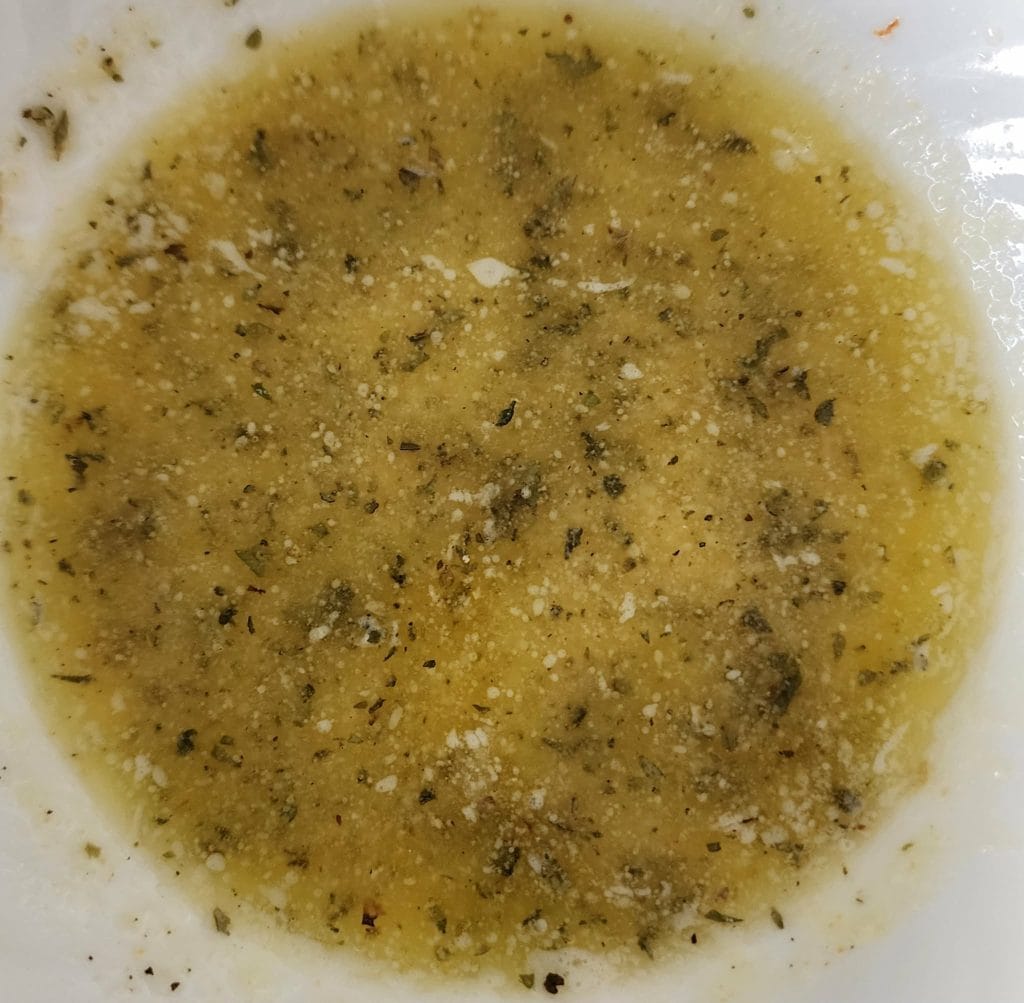 homemade garlic bread seasoning to melted butter
