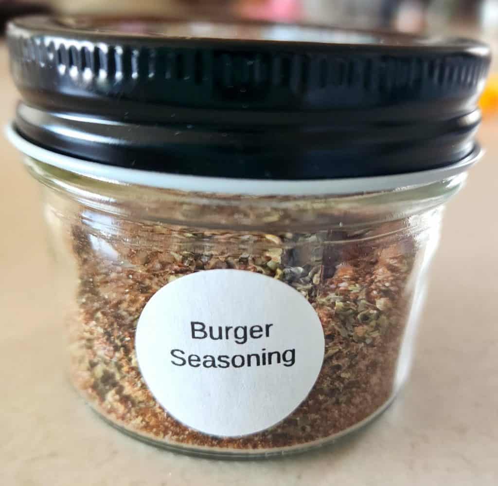 burger seasoning in a jar
