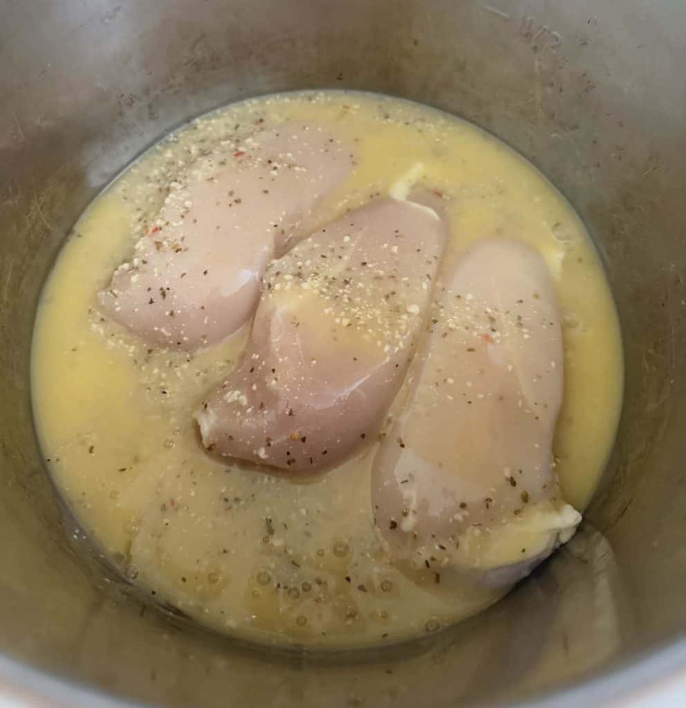 Chicken breasts and Olive garden dressing