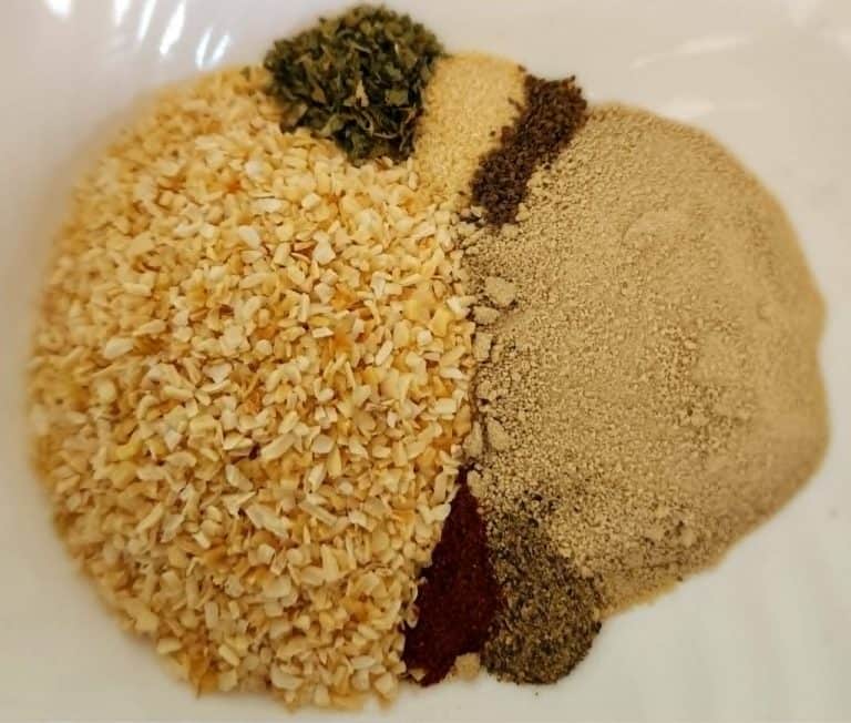 dry onion soup mix ingredients in a bowl