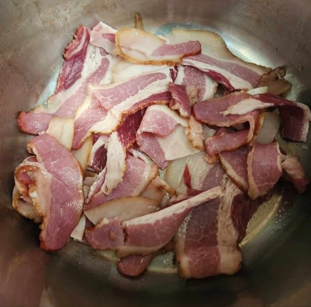 sauteing bacon in instant pot for instant pot green bean recipe